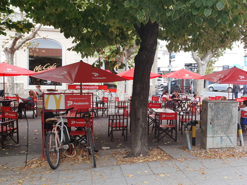 sombrillas de madera